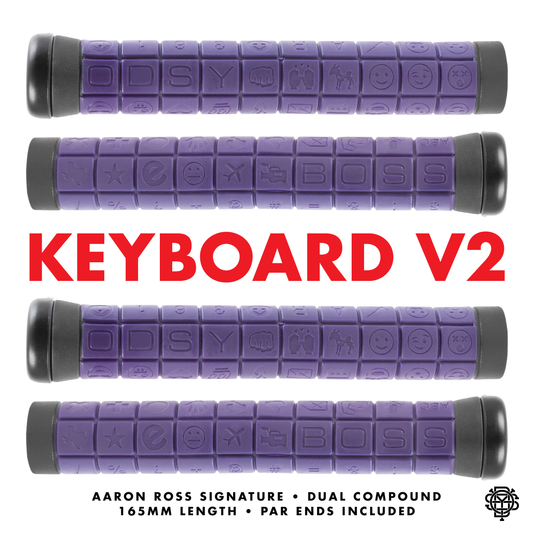 Odyssey Keyboard V2 (Aaron Ross) Grips – Black