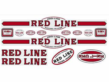 Redline Retro Proline Early Frame Decal Set – White