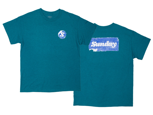 Sunday Sticker T-Shirt – Brown/Cream / Medium