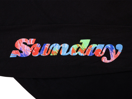 Sunday Classy Scribble Long Sleeve T-Shirt – Large