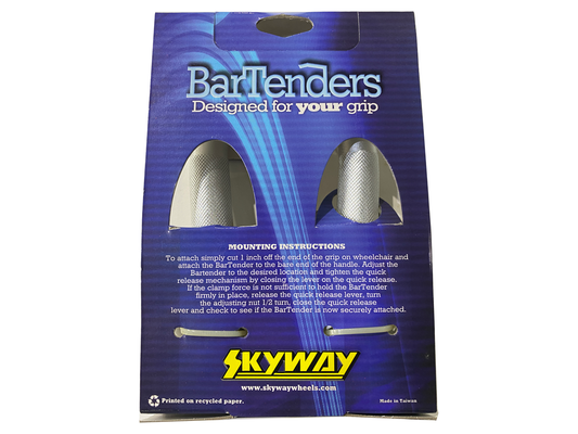 Skyway Bar Tenders Handlebar Extenders – Silver