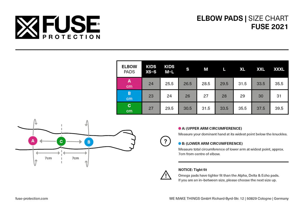 Fuse Alpha Lite Elbow Pads | Buy now at Blue Groove BMX Shop