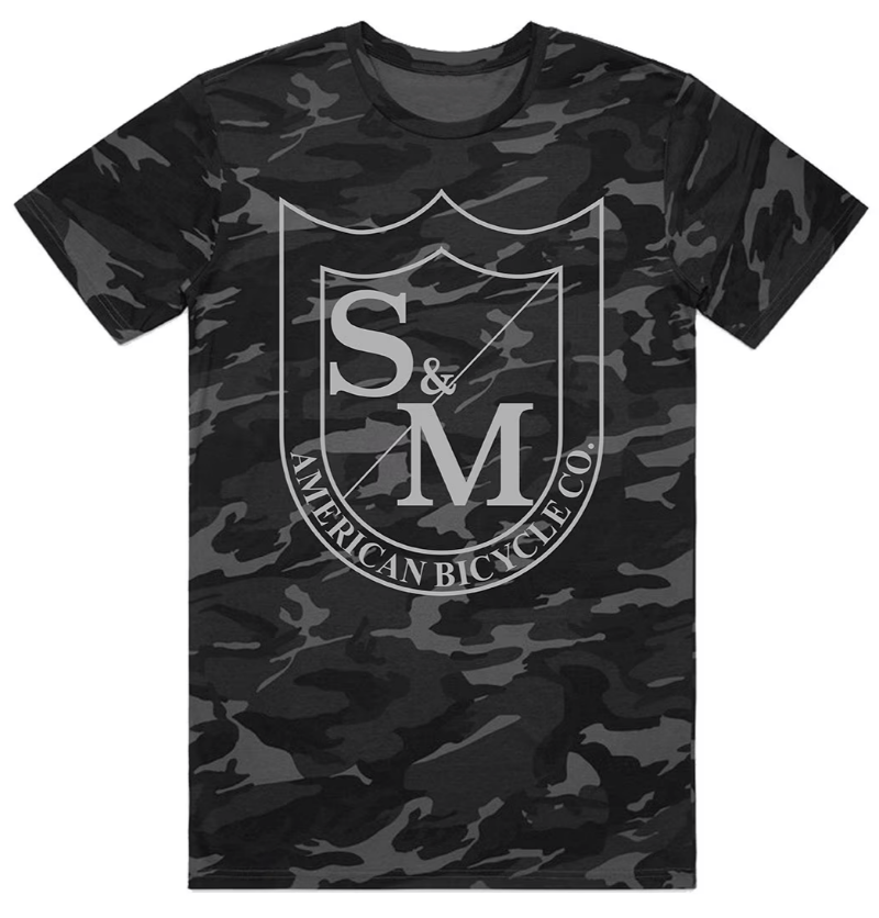 S&M Big Shield T-Shirt | Buy now at Blue Groove BMX Shop