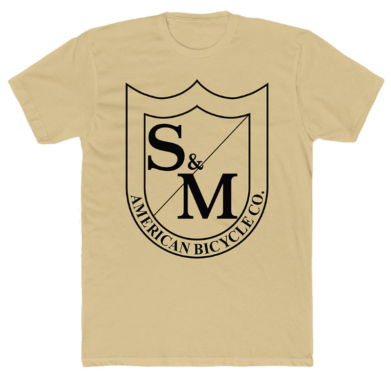 S&M Big Shield T-Shirt | Buy now at Blue Groove BMX Shop