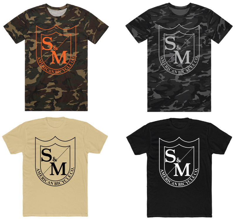 S&M Big Shield T-Shirt | Buy now at Blue Groove BMX Shop