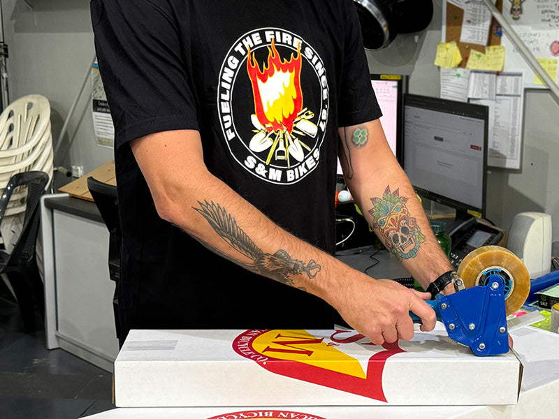 S&M Fuel The Fire T-shirt | Buy now at Blue Groove BMX Shop