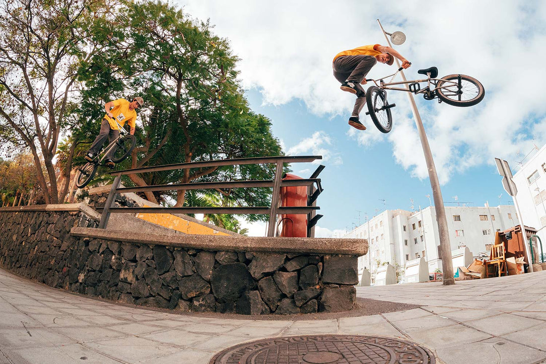 Antonio Smallwood riding street for BSD