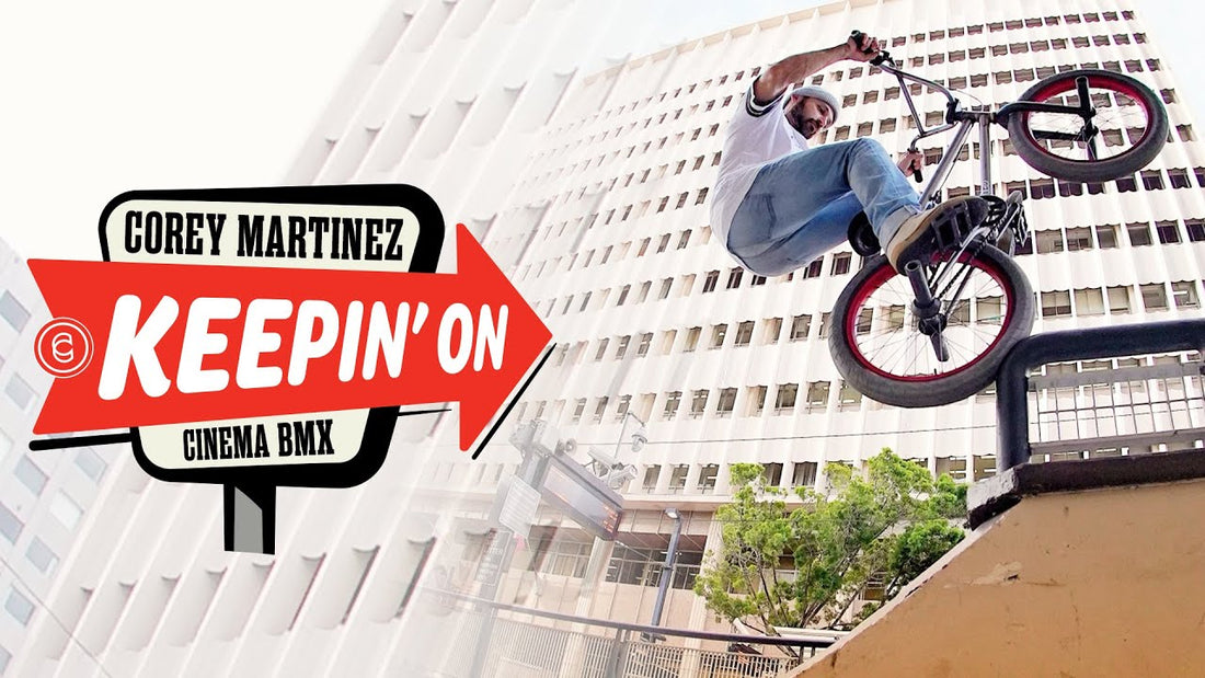 Corey Martinez riding BMX