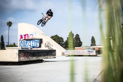 Dan Banks riding BMX in California
