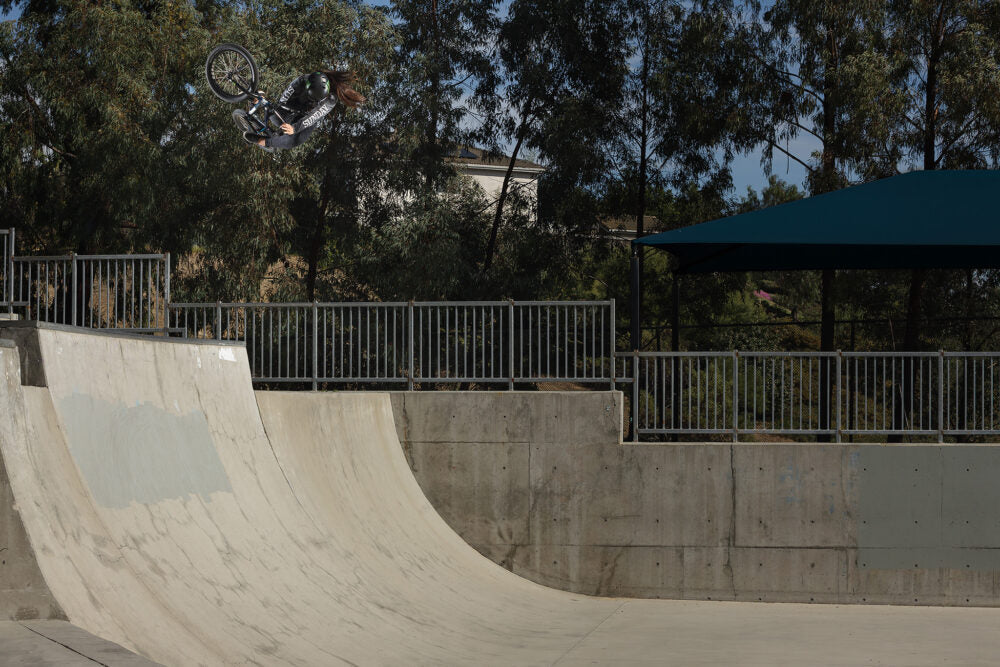 Maca Perez Grasset riding BMX for Sunday Bikes