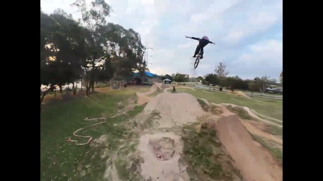 Matt Mackellar riding Sumners Road BMX jumps