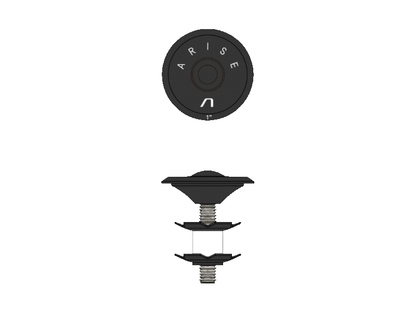 ARISE Crystal Fork Star Nut Cap & Bolt