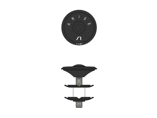 ARISE Crystal Fork Star Nut Cap & Bolt