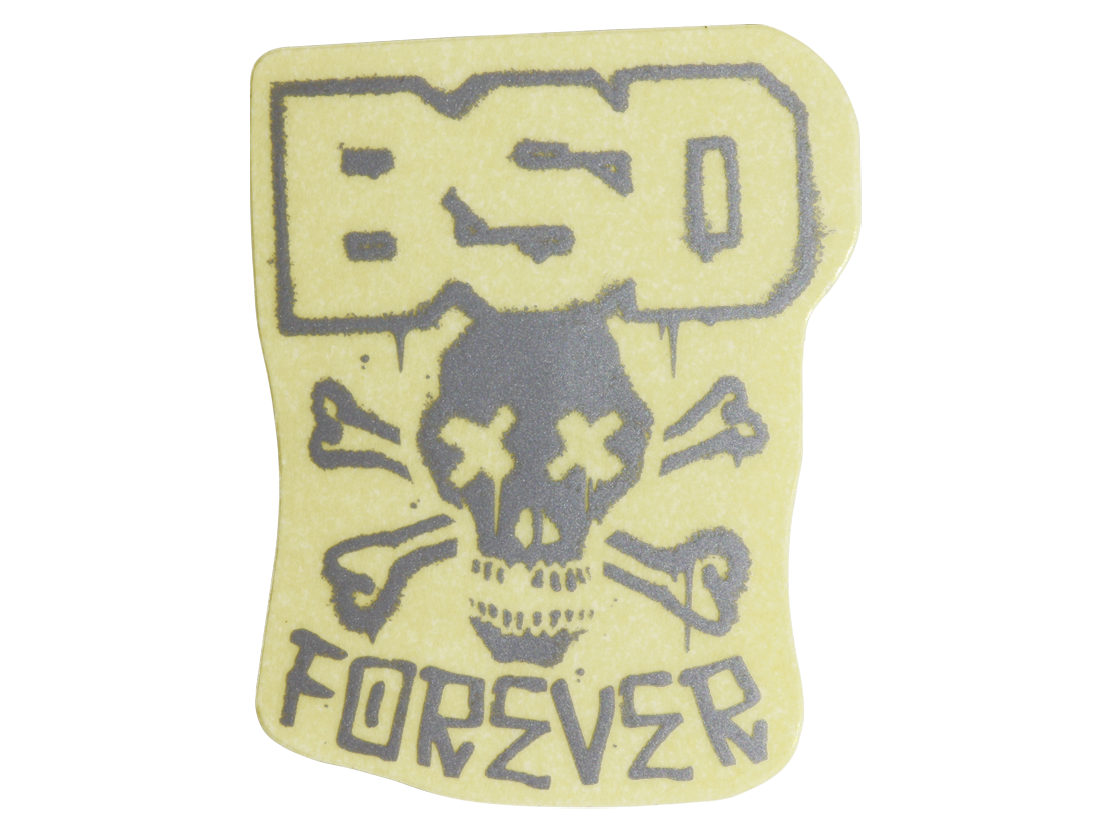BSD Sticker – Grey / 95 mm X 55 mm