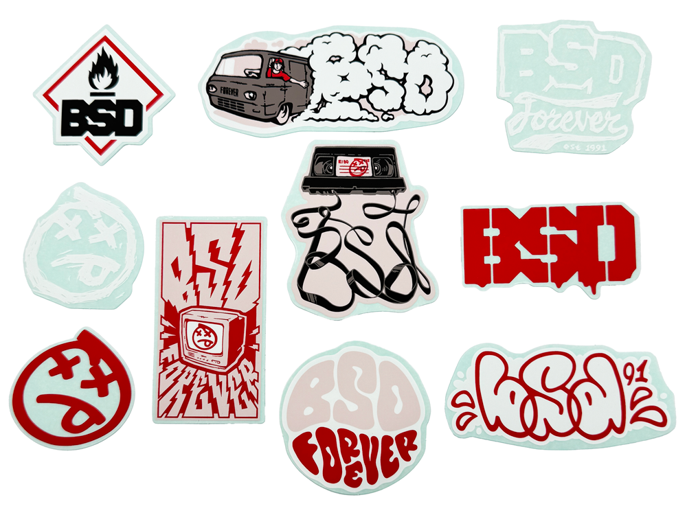 BSD BMX Sticker Kit - 2024 10 Pack