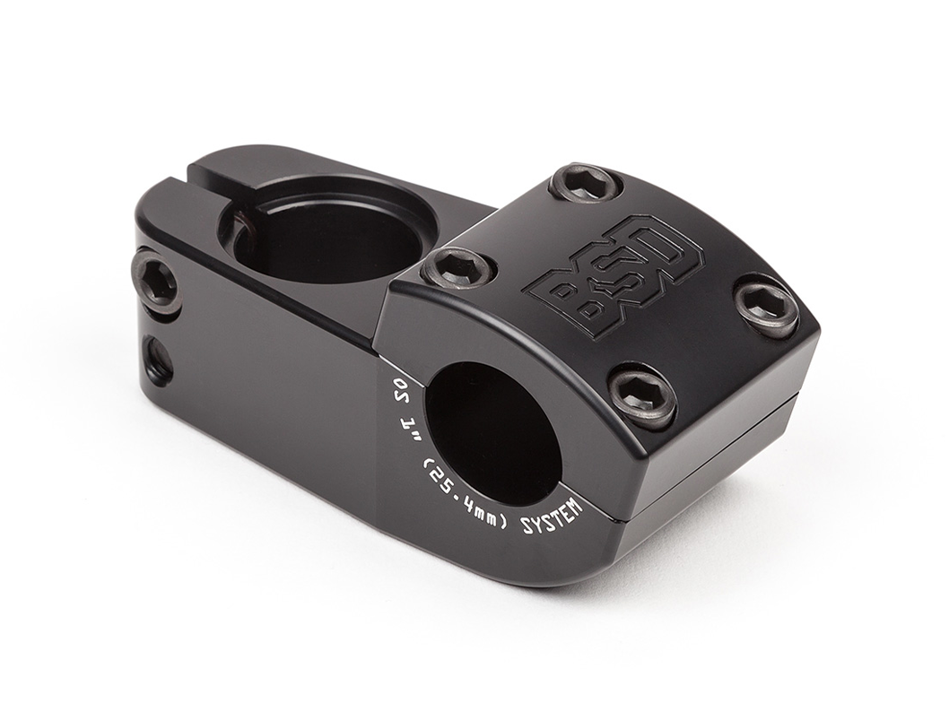 BSD Levelled Top Load Stem - Black OS 25.4 mm Clamp