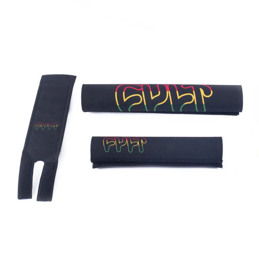 Cult BMX Pad Set Rasta Edition