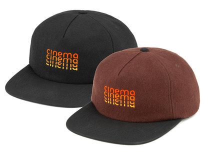 Cinema Stack Melton Wool Cap – Black