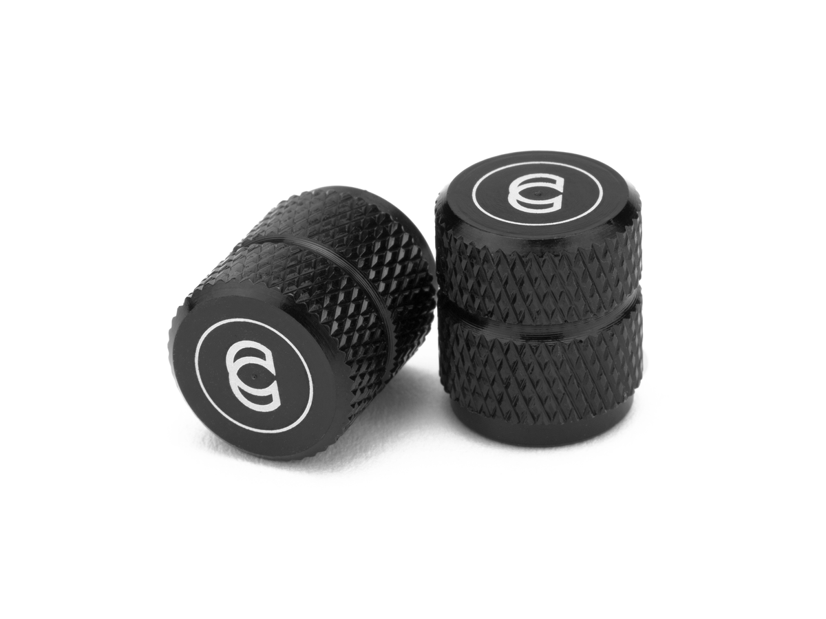 Cinema Alloy Schrader Valve Caps – Blue