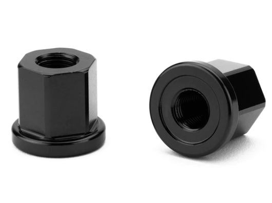 Cinema Axle Nuts – Silver / 3/8"