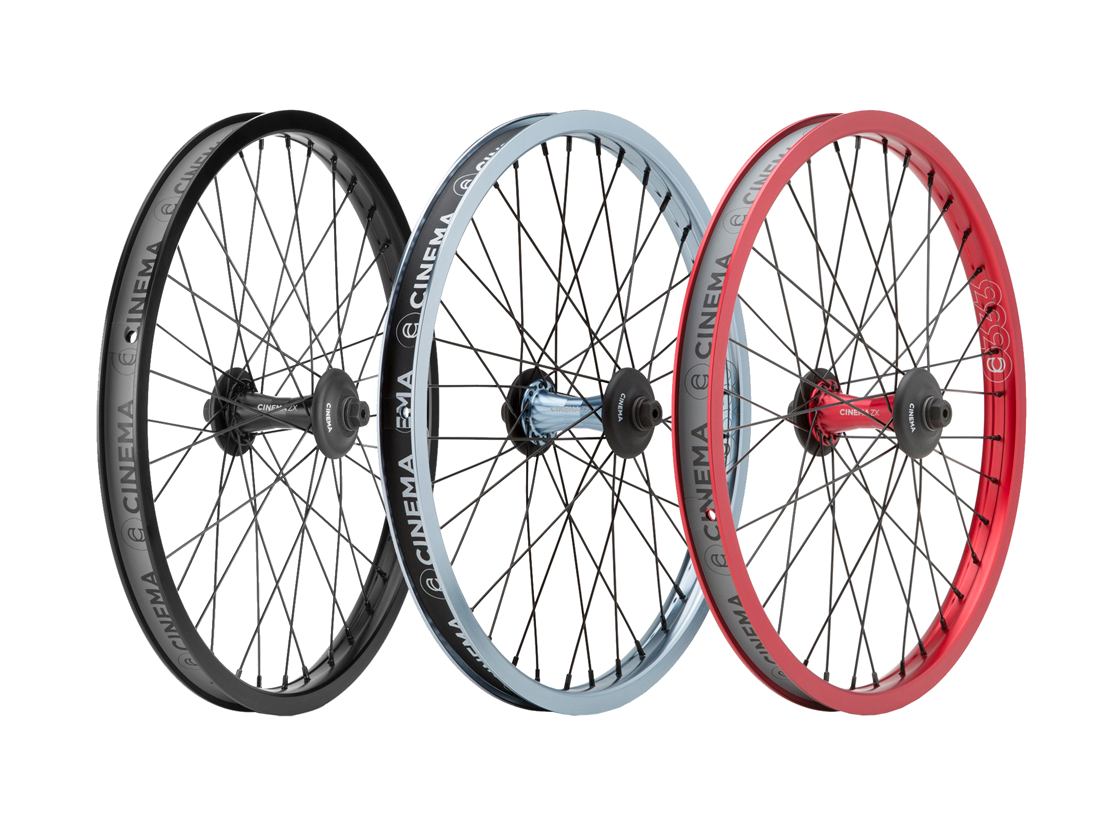 Cinema 333 / ZX Front Wheel – Red/Black Hub
