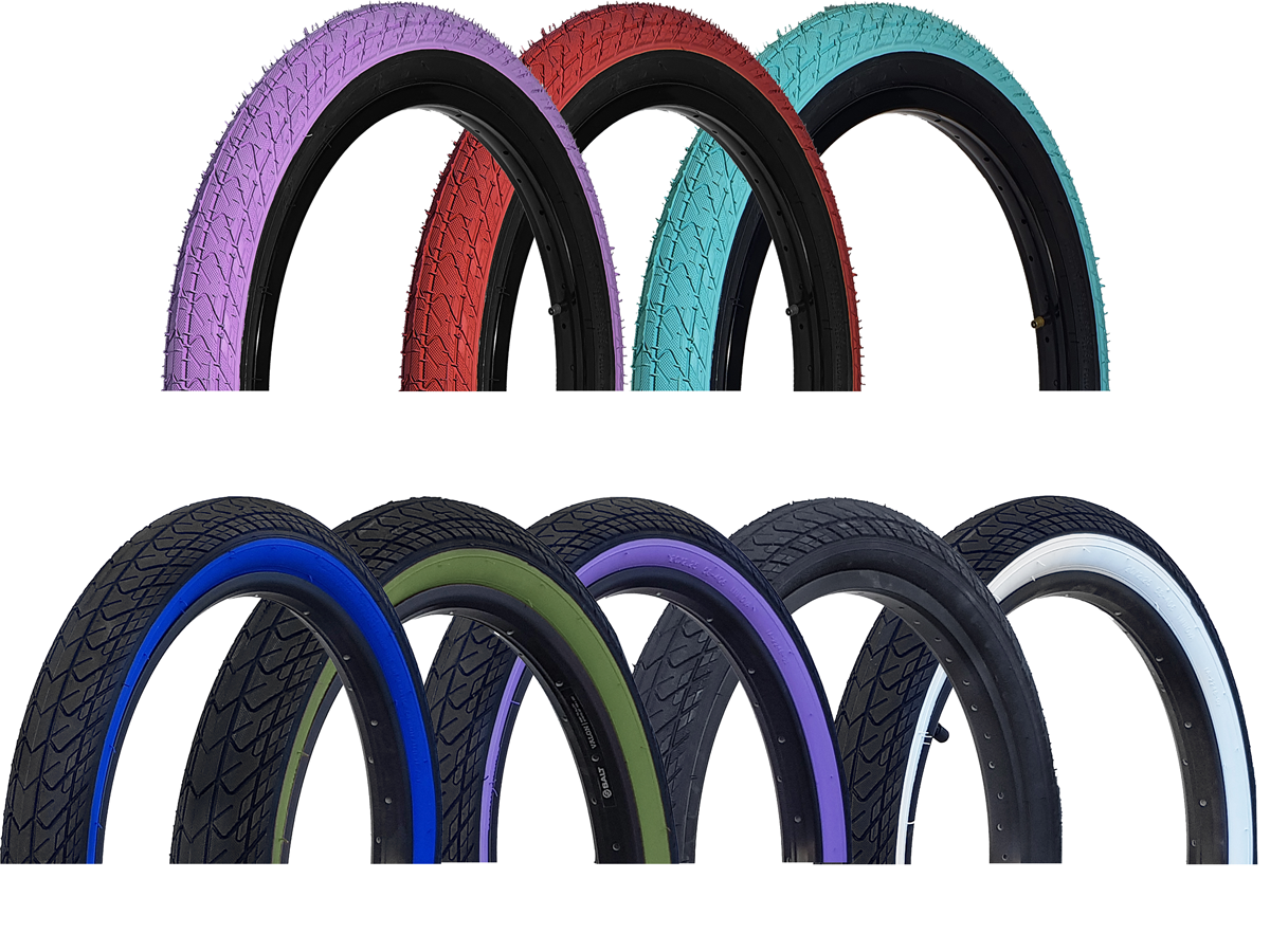 DRS Arrow FS Tyre – Purple/Black Wall