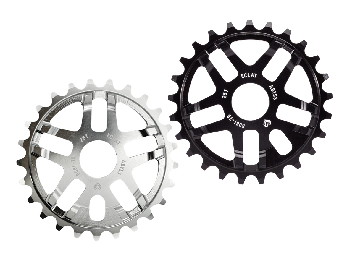 Éclat Abyss Front Sprocket – Black / 25t