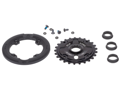 Éclat Elevate Guard Front Sprocket – Sandblast Red / 25t