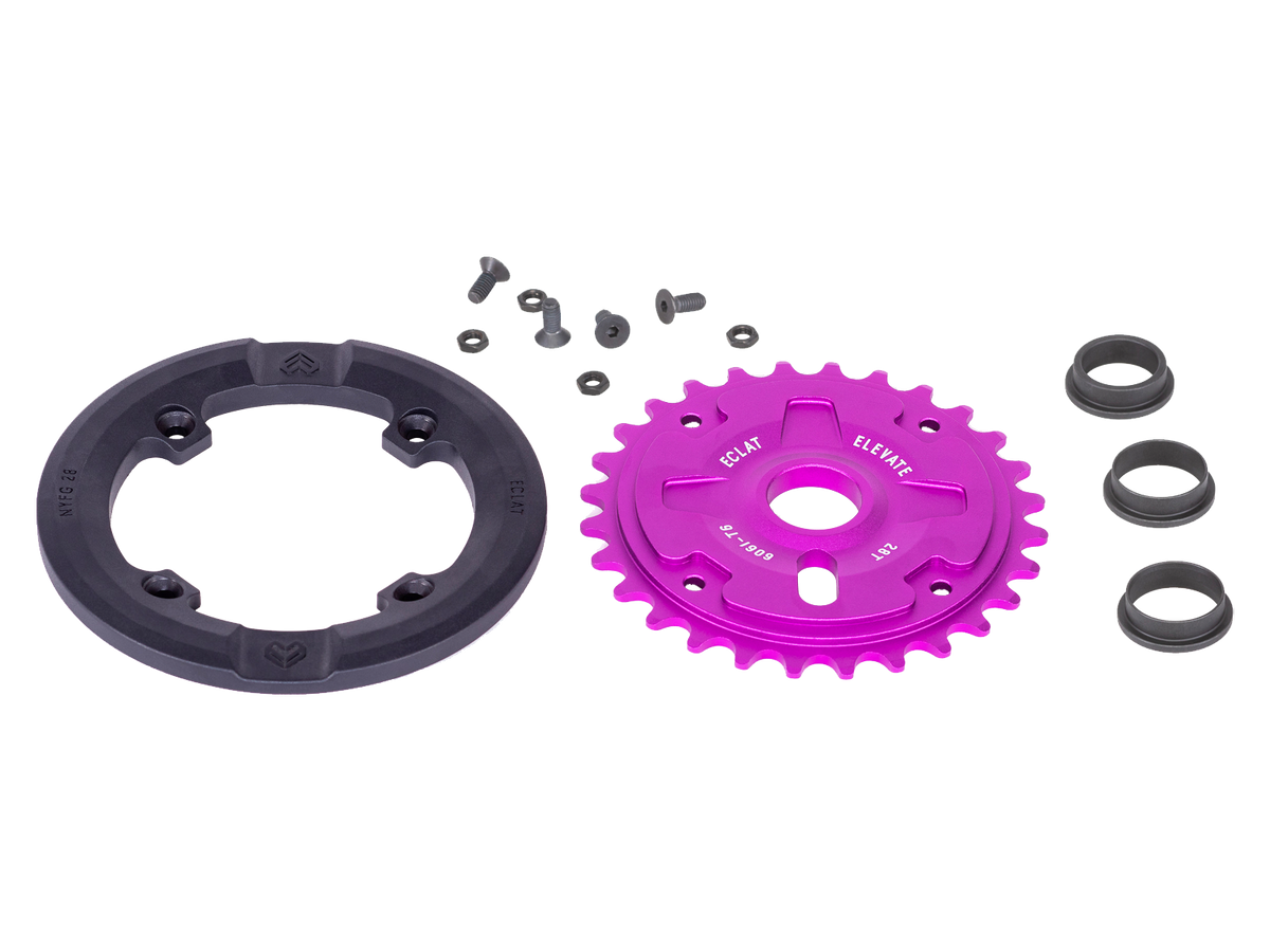 Éclat Elevate Guard Front Sprocket – Black / 28t