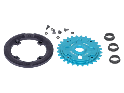Éclat Elevate Guard Front Sprocket – Sandblast Red / 28t