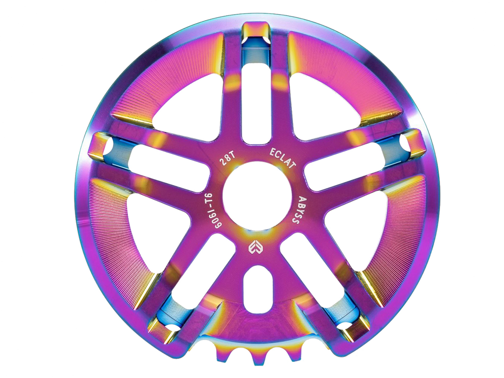 Éclat Abyss Guard Sprocket – 28t Oil Slick