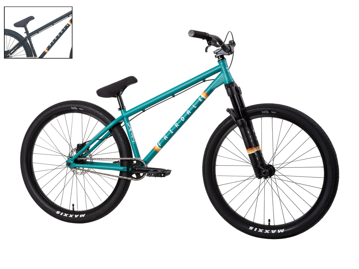 Fairdale 26" Hareraiser FX Bike – Matt Billiard Green / Wh: 26" - Tt: Ett 600 mm