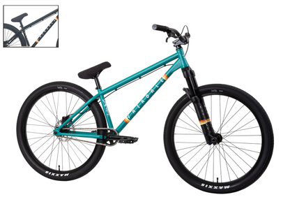 Fairdale 26" Hareraiser FX Bike – Matt Billiard Green / Wh: 26" - Tt: Ett 600 mm