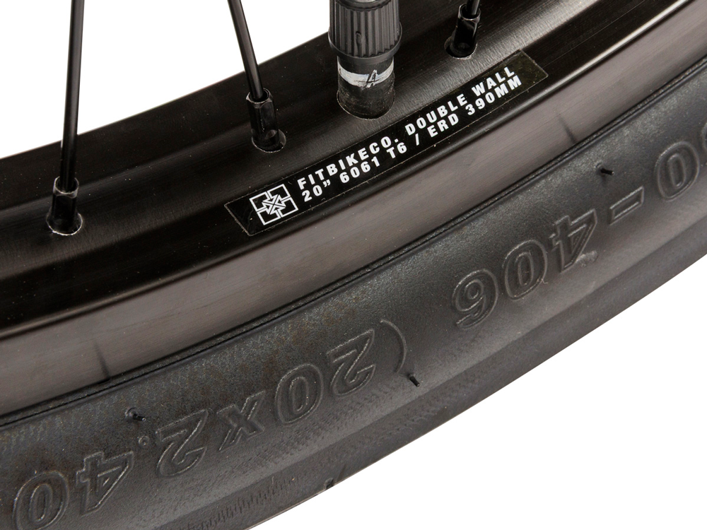 Fit Bike Co. 20" STR Bike – Flat Black / Wh: 20" - Tt: 20.75"