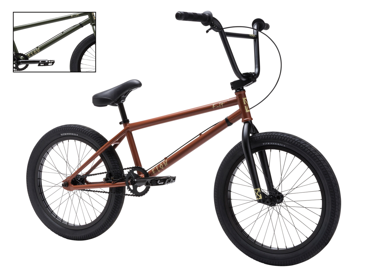 Fit Bike Co. 20" Flow Bike – Matt Green / Wh: 20" - Tt: 21.0"