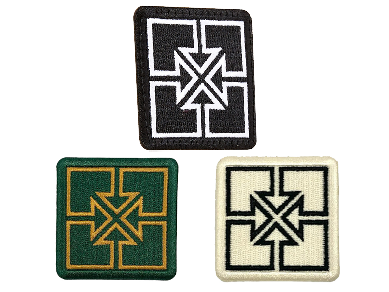 Fit Bike Co. Fit Key Embroided Patch – Black/White