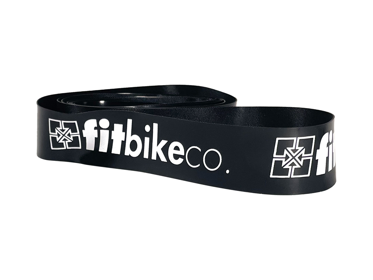 FITBIKECO Logo rim tape in black for 26-inch wheels