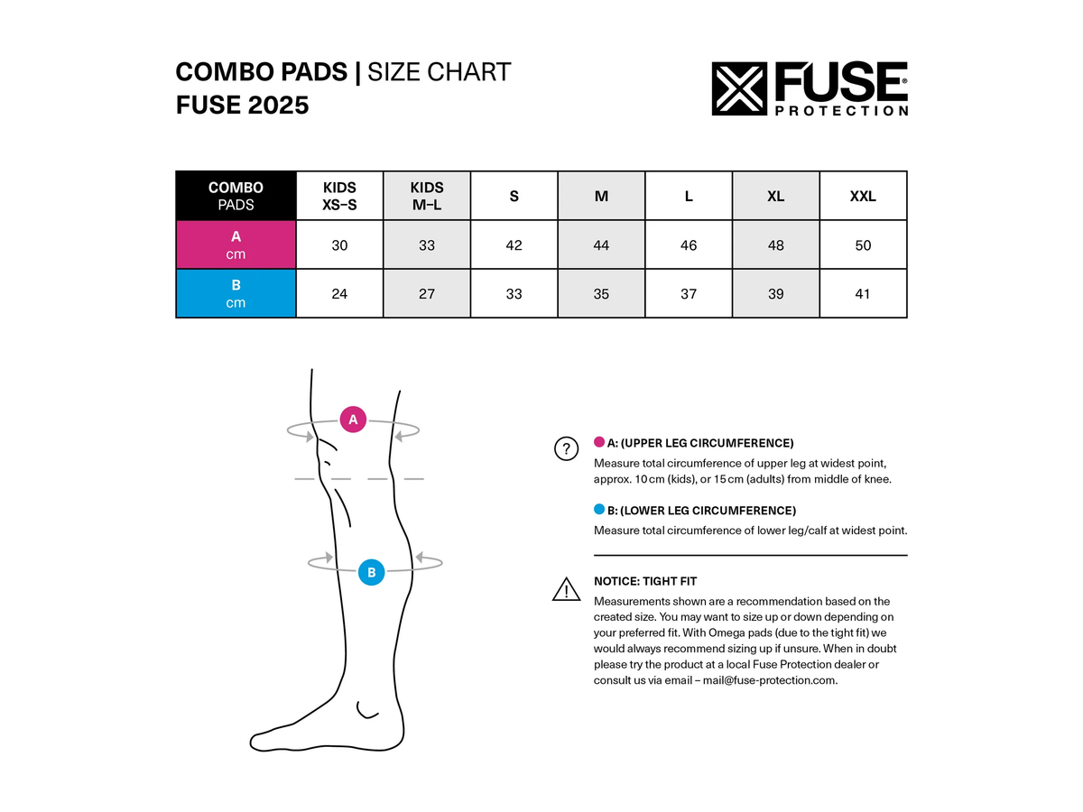 Fuse Echo 125 Knee Combo Pads – Kids M/L