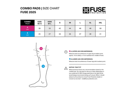 Fuse Echo 125 Knee Combo Pads – Kids M/L