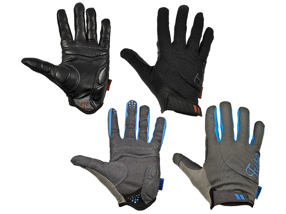 Fuse Alpha Padded Gloves – Black Leather / Small
