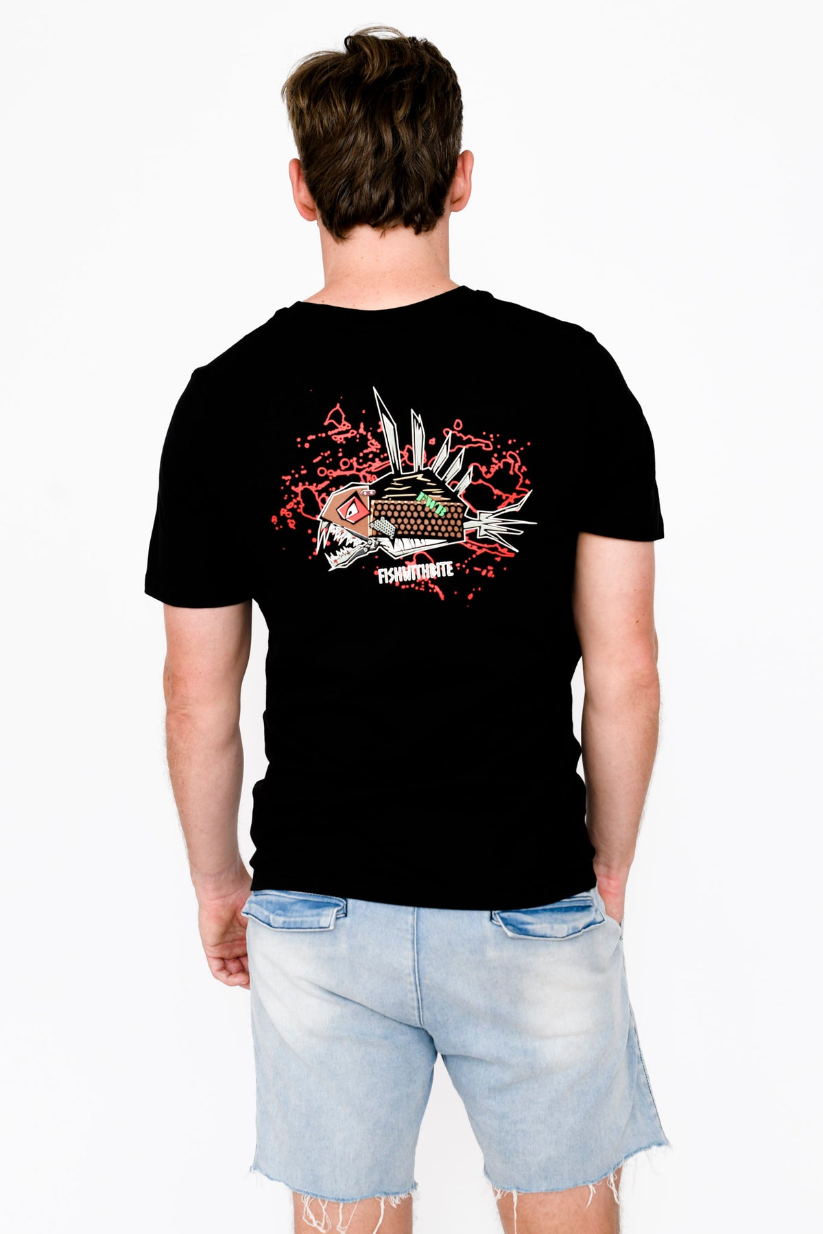 FISH WITH BITE Crew T-Shirt