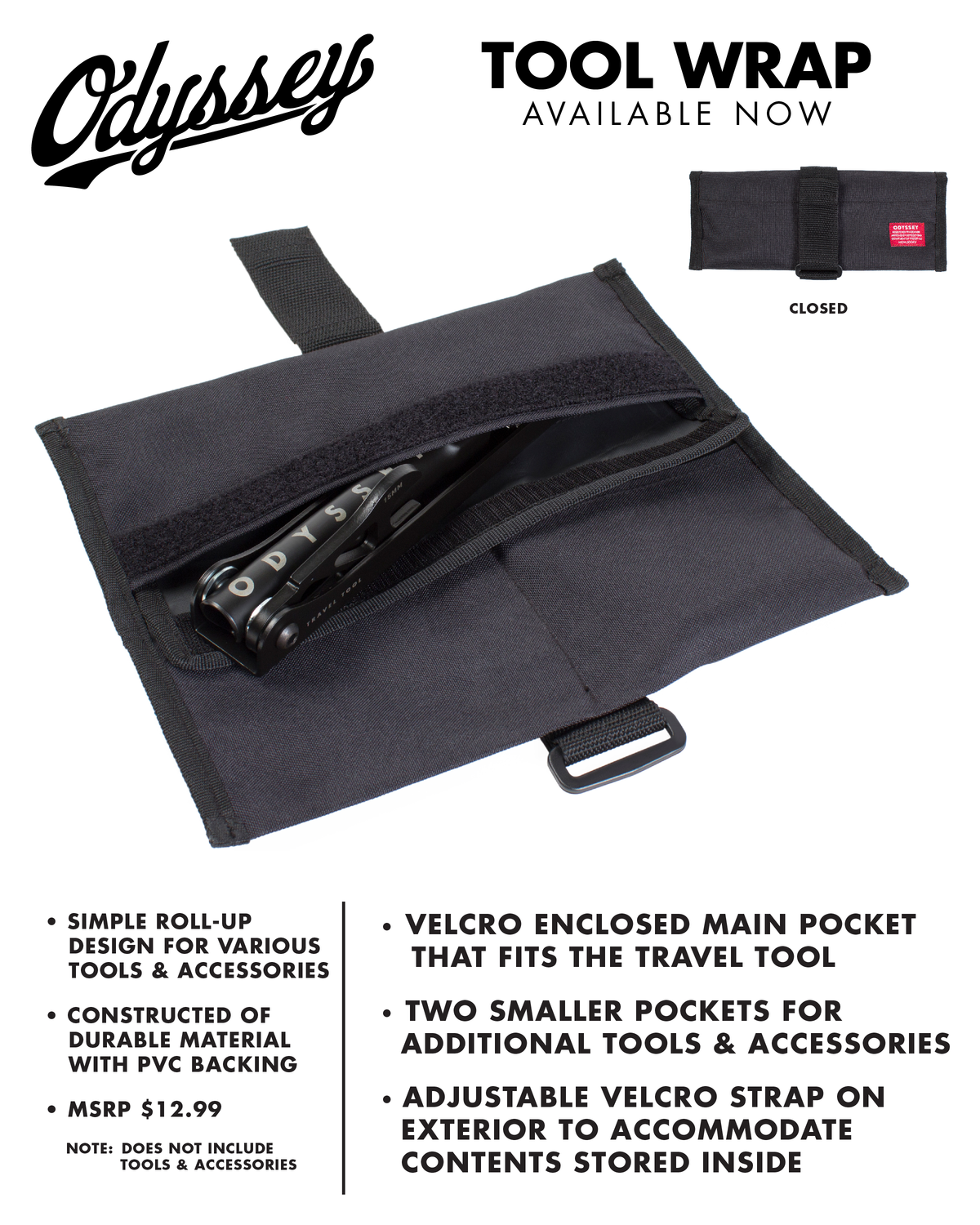 Odyssey Travel Wrap Tool Roll