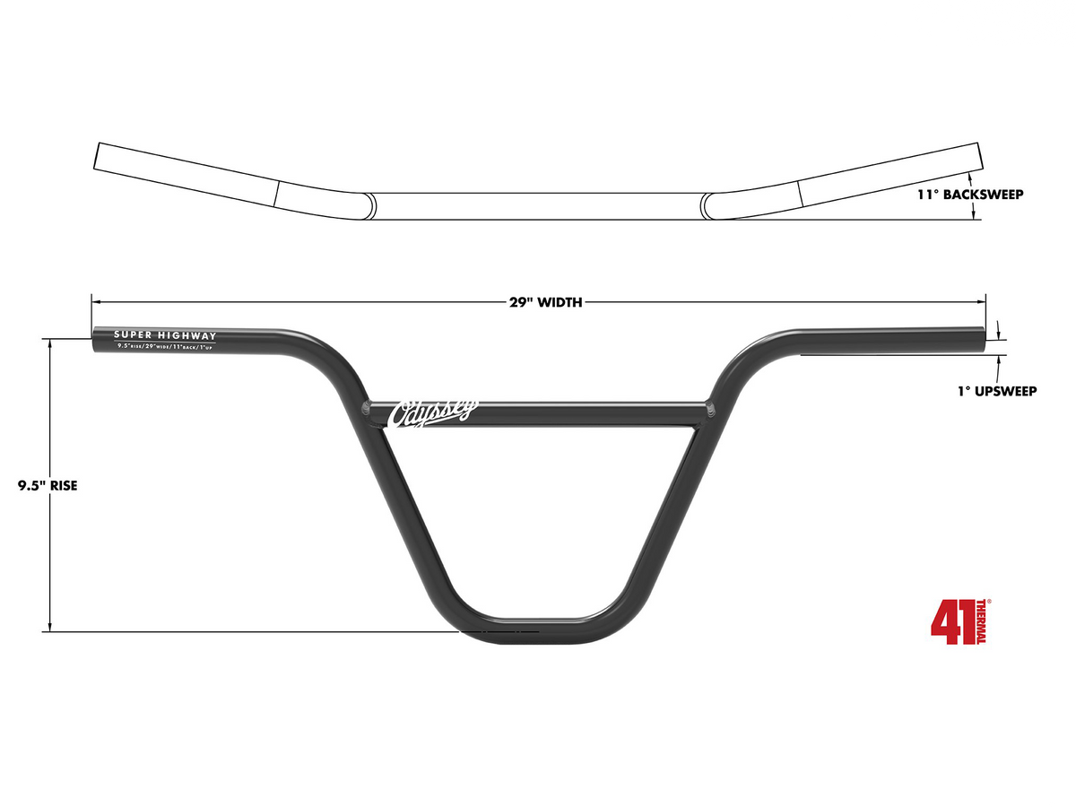 Odyssey Super Highway 9.5" Bar