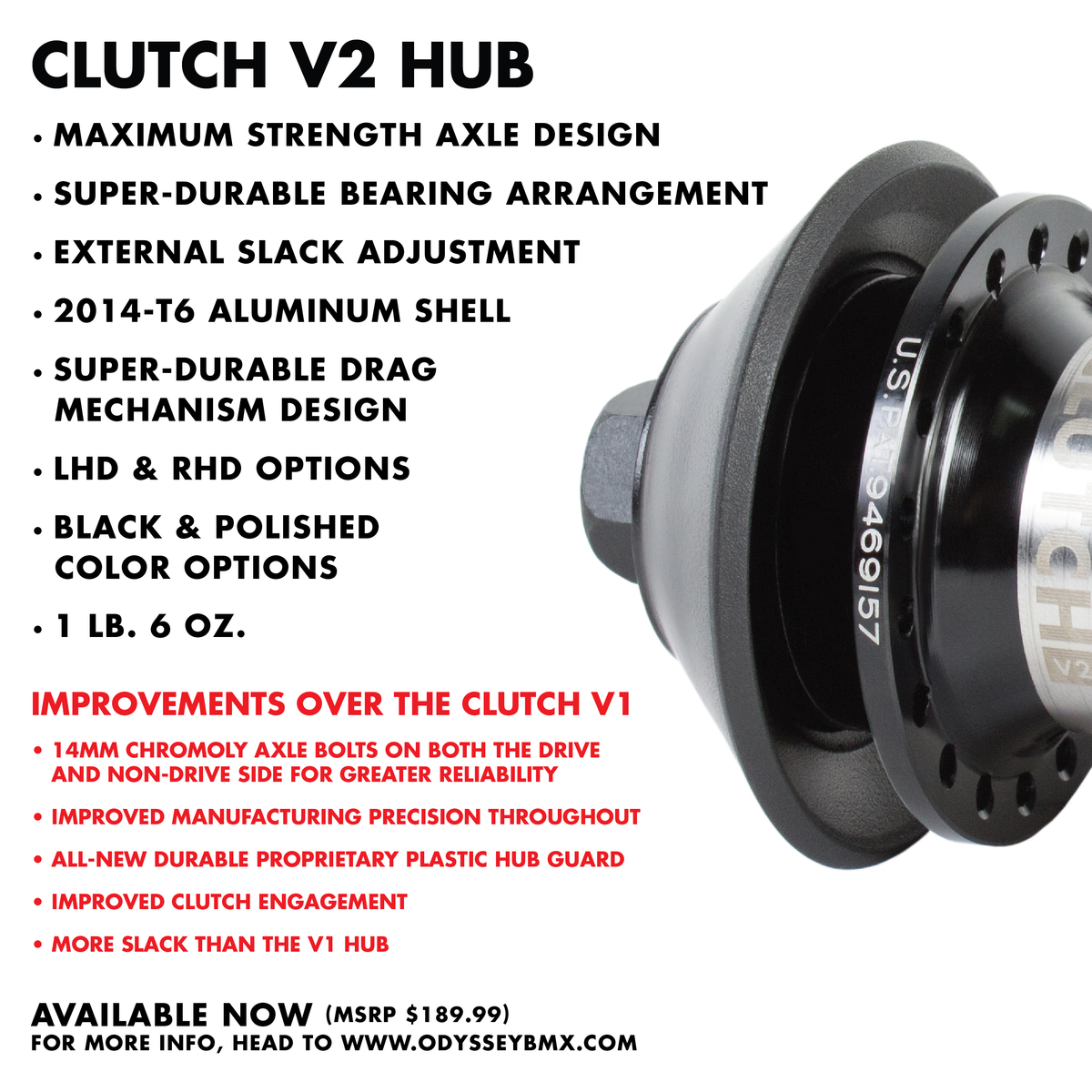 Odyssey Clutch V2 Freecoaster Hub