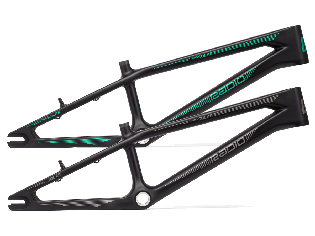 Radio Raceline Solar Pro Frame – Matt Black/Teal