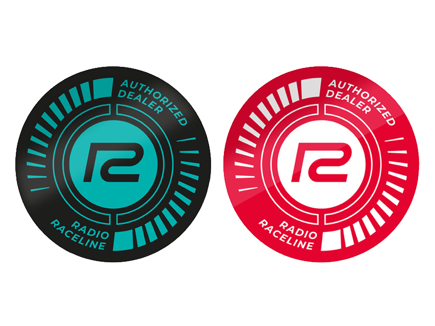 Radio Raceline Authorised Dealer Sticker Pack