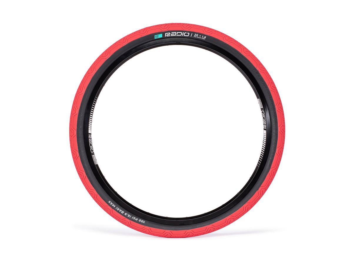 Radio Raceline Oxygen Foldable Tyre – Teal/Black Wall / 20 X 1.60"