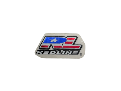 Redline Flag Sticker - 4 x 1.5 cm Red/White/Blue