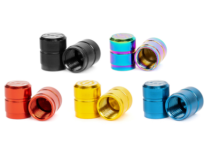 Salt CNC Schrader Valve Caps – Black