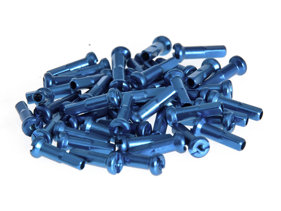 Anodized Alloy BMX Nipples - SAHP201-01-BLU